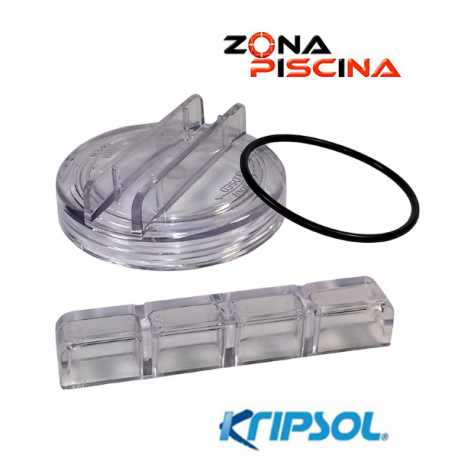 Tapa prefiltro bomba Caribe CK Kripsol piscinas, recambio original   