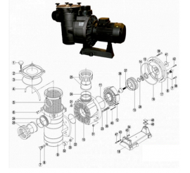 Recambio prefiltro bomba KAN Kripsol / HCP4000 Hayward piscinas