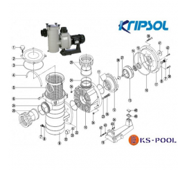 Recambio conjunto reten bomba KAP Kripsol / HCP3800 Hayward.