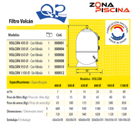 Filtro piscina laminado de poliéster con fibra de vidrio Ibiza